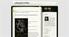 Desktop Screenshot of ablogaboutnothing.org